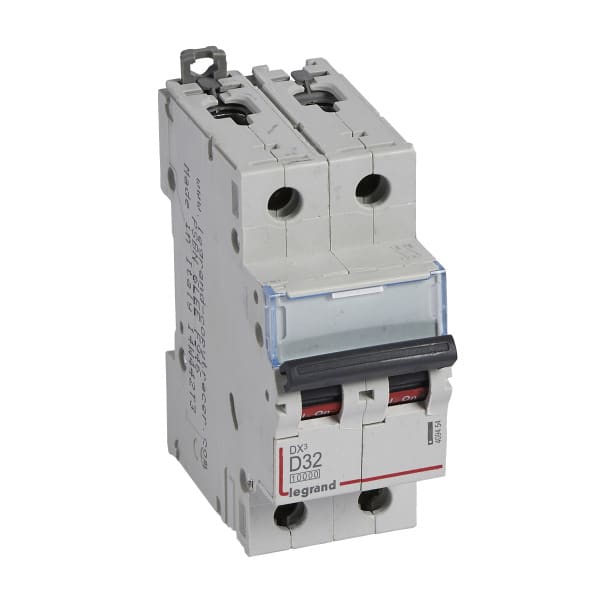 LEGRAND - DX3 Leitungsschutzschalter D-Charakteristik, 32A, 2-polig, 10kA, 400VAC, 2TE