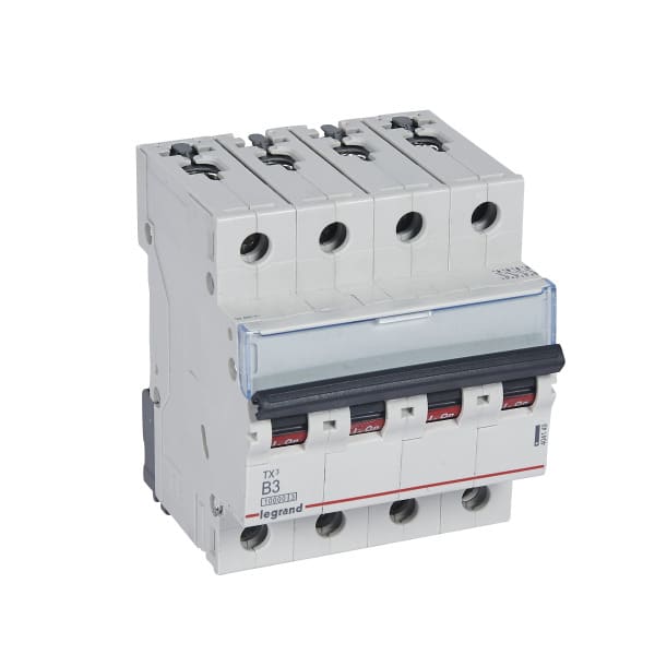 LEGRAND - TX3 Leitungsschutzschalter B-Charakteristik, 1A, 3-polig, 10kA, 400VAC, 3TE