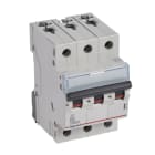 LEGRAND - TX3 Leitungsschutzschalter B-Charakteristik, 2A, 3-polig, 10kA, 400VAC, 3TE
