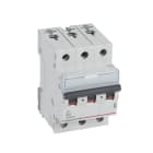 LEGRAND - TX3 Leitungsschutzschalter B-Charakteristik, 4A, 3-polig, 10kA, 400VAC, 3TE