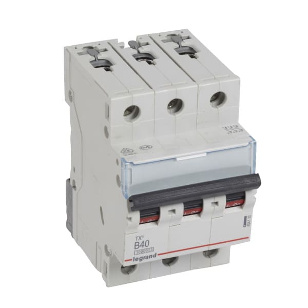 LEGRAND - TX3 Leitungsschutzschalter B-Charakteristik, 40A, 3-polig, 10kA, 400VAC, 3TE