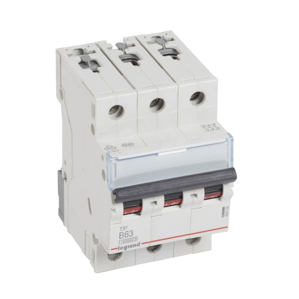 LEGRAND - TX3 Leitungsschutzschalter B-Charakteristik, 63A, 3-polig, 10kA, 400VAC, 3TE