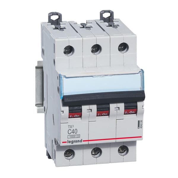 LEGRAND - TX3 Leitungsschutzschalter C-Charakteristik, 40A, 3-polig, 10kA, 400VAC, 3TE