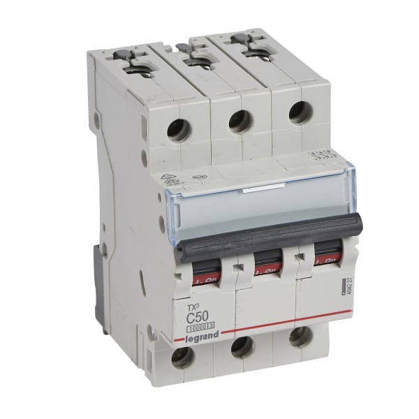 LEGRAND - TX3 Leitungsschutzschalter C-Charakteristik, 50A, 3-polig, 10kA, 400VAC, 3TE