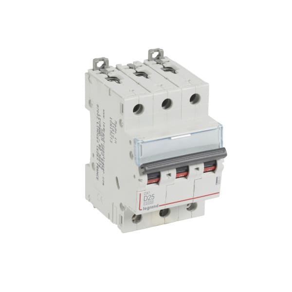 LEGRAND - DX3 Leitungsschutzschalter D-Charakteristik, 25A, 3-polig, 10kA, 400VAC, 3TE