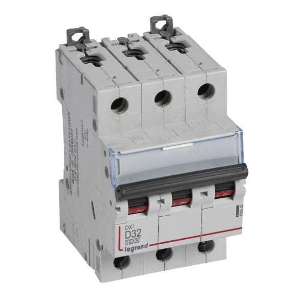 LEGRAND - DX3 Leitungsschutzschalter D-Charakteristik, 32A, 3-polig, 10kA, 400VAC, 3TE