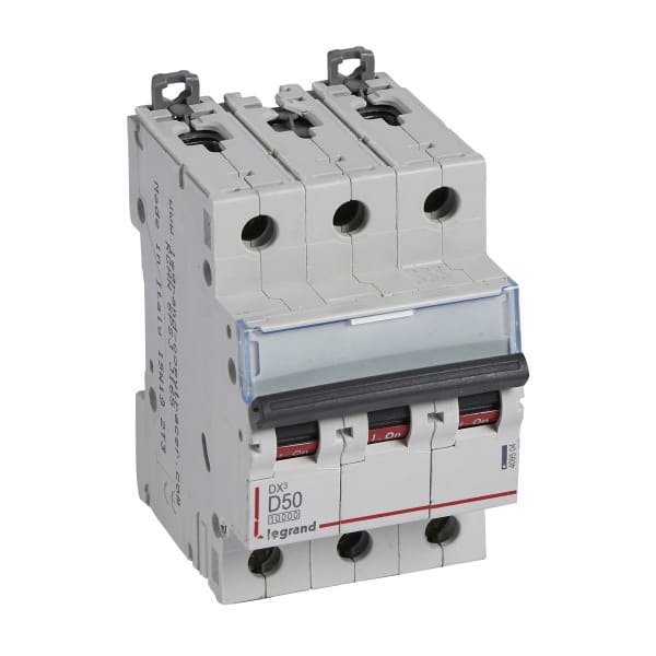 LEGRAND - DX3 Leitungsschutzschalter D-Charakteristik, 50A, 3-polig, 10kA, 400VAC, 3TE
