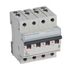 LEGRAND - TX3 Leitungsschutzschalter B-Charakteristik, 4A, 4-polig, 10kA, 400VAC, 4TE