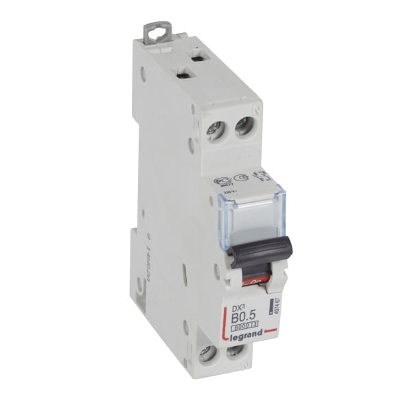 LEGRAND - DX3 Leitungsschutzschalter B-Charakteristik, 0,5A, 1-polig+N, 6kA, 230VAC, 1TE