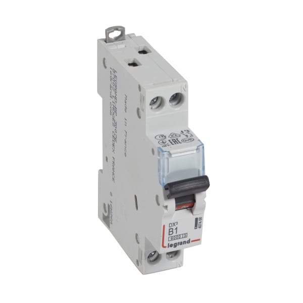 LEGRAND - DX3 Leitungsschutzschalter B-Charakteristik, 1A, 1-polig+N, 6kA, 230VAC, 1TE
