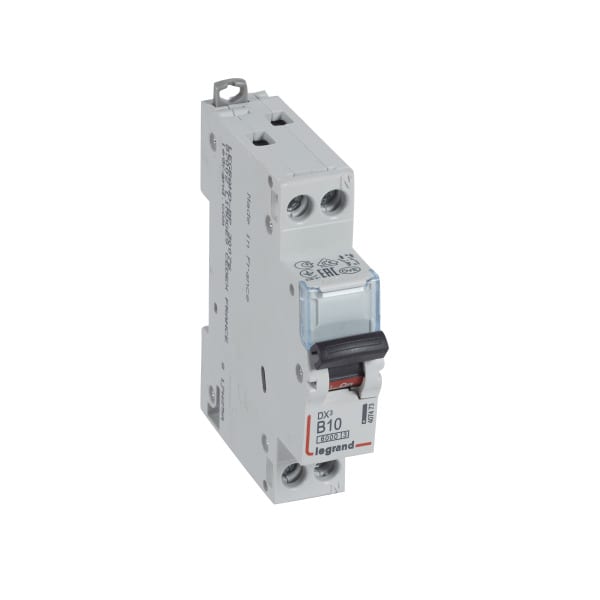 LEGRAND - DX3 Leitungsschutzschalter B-Charakteristik, 10A,  1-polig+N, 6kA, 230VAC, 1TE