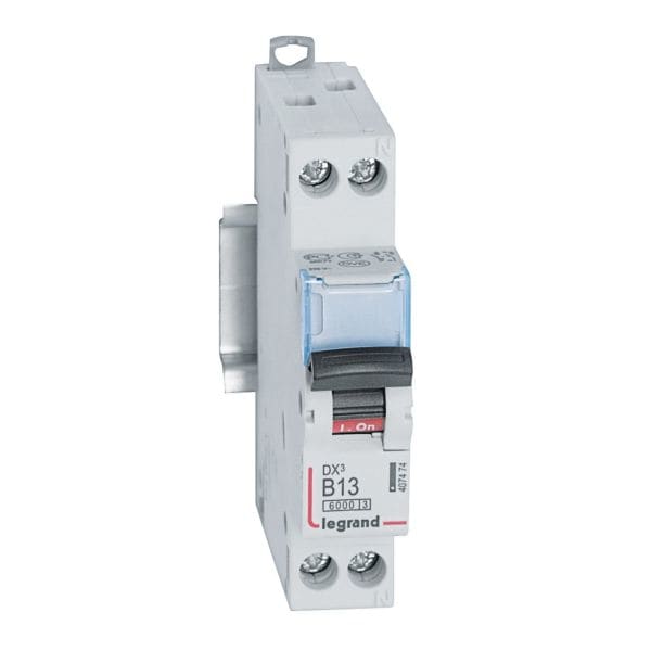 LEGRAND - DX3 Leitungsschutzschalter B-Charakteristik, 13A,  1-polig+N, 6kA, 230VAC, 1TE