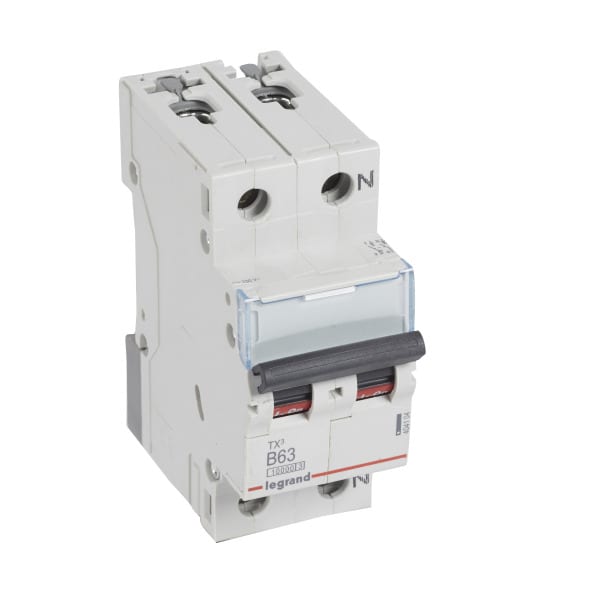 LEGRAND - TX3 Leitungsschutzschalter B-Charakteristik, 63A,1-polig+N,10kA,230VAC,2TE