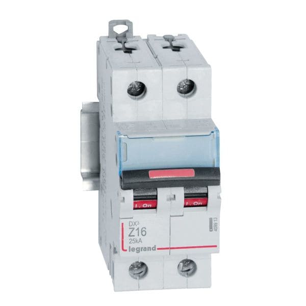 LEGRAND - DX3 Leitungsschutzschalter Z-Charakteristik, 16A, 2-polig, 25kA, 400VAC, 2TE
