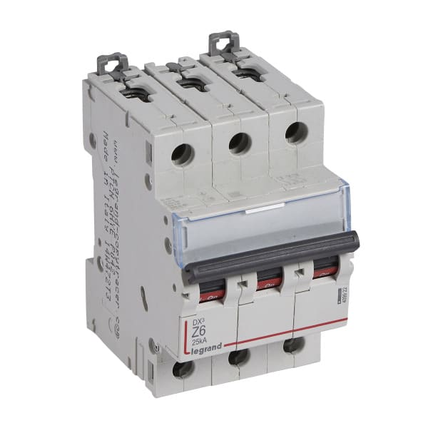 LEGRAND - DX3 Leitungsschutzschalter Z-Charakteristik, 6A, 3-polig, 25kA, 400VAC, 3TE