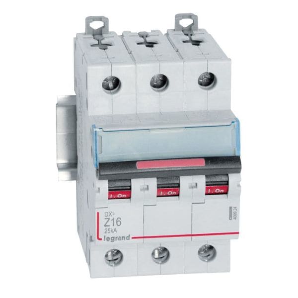 LEGRAND - DX3 Leitungsschutzschalter Z-Charakteristik, 16A, 3-polig, 25kA, 400VAC, 3TE