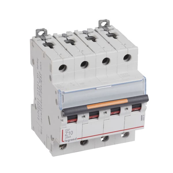 LEGRAND - DX3 Leitungsschutzschalter Z-Charakteristik, 10A, 4-polig, 25kA, 400VAC, 4TE