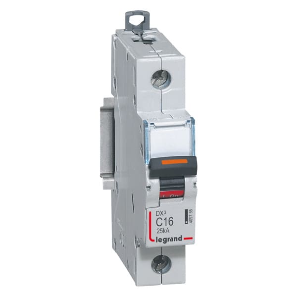 LEGRAND - DX3 Leitungsschutzschalter C-Charakteristik, 16A, 1-polig, 25kA,230/400VAC, 1TE