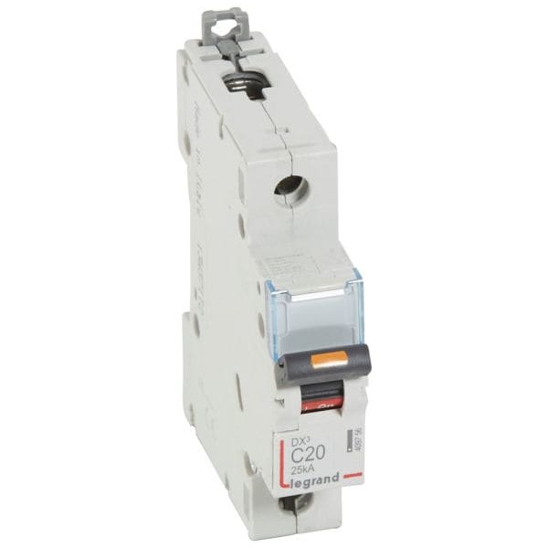 LEGRAND - DX3 Leitungsschutzschalter C-Charakteristik, 20A, 1-polig, 25kA,230/400VAC, 1TE