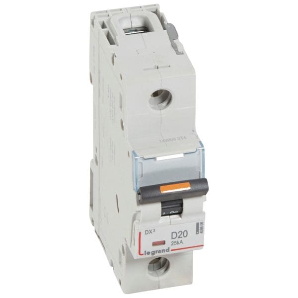 LEGRAND - DX3 Leitungsschutzschalter D-Charakteristik, 20A, 1-polig,25kA,230/400VAC, 1,5TE