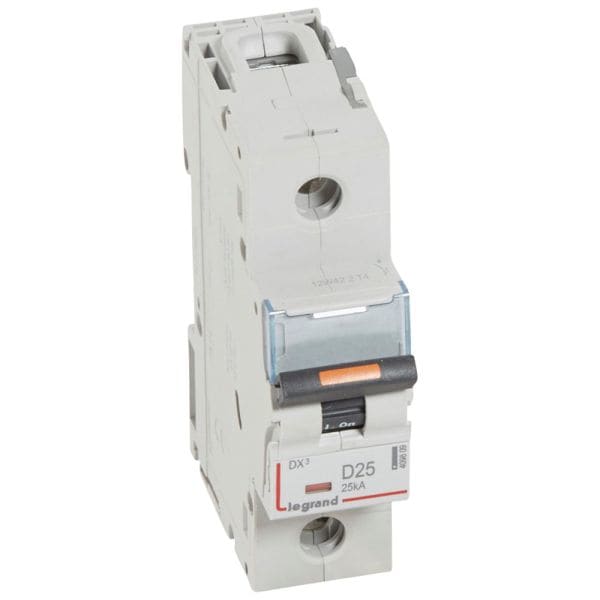 LEGRAND - DX3 Leitungsschutzschalter D-Charakteristik, 25A, 1-polig,25kA,230/400VAC, 1,5TE