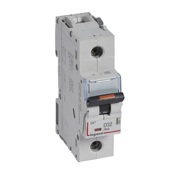 LEGRAND - DX3 Leitungsschutzschalter D-Charakteristik, 32A, 1-polig,25kA,230/400VAC, 1,5TE