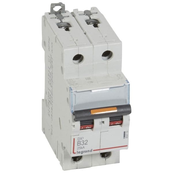 LEGRAND - DX3 Leitungsschutzschalter B-Charakteristik, 32A, 2-polig, 25kA, 400VAC, 2TE