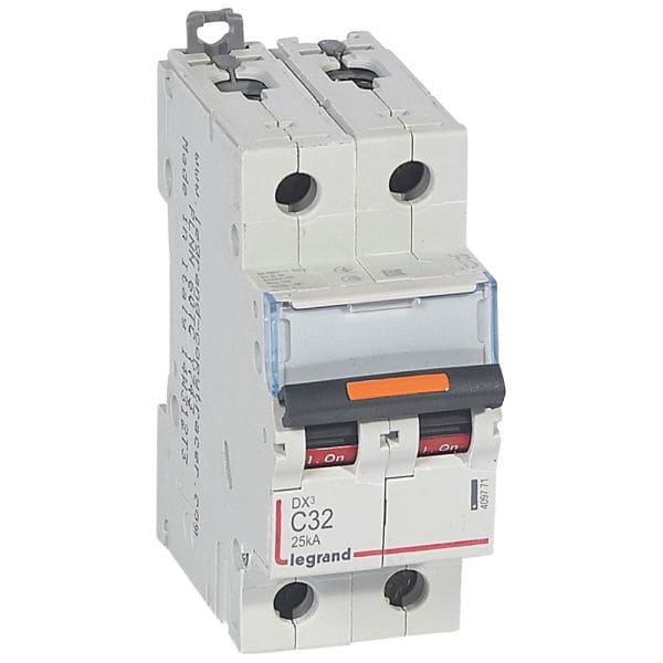 LEGRAND - DX3 Leitungsschutzschalter C-Charakteristik, 32A, 2-polig, 25kA, 400VAC, 2TE
