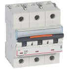 LEGRAND - DX3 Leitungsschutzschalter D-Charakteristik, 20A, 3-polig, 25kA, 400VAC, 2TE