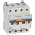 LEGRAND - DX3 Leitungsschutzschalter D-Charakteristik, 6A, 4-polig, 25kA, 400VAC, 4TE