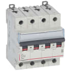 LEGRAND - DX3 Leitungsschutzschalter D-Charakteristik, 10A, 4-polig, 25kA, 400VAC, 4TE