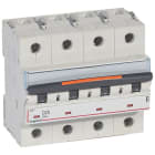 LEGRAND - DX3 Leitungsschutzschalter D-Charakteristik, 25A, 4-polig, 25kA, 400VAC, 6TE