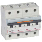 LEGRAND - DX3 Leitungsschutzschalter D-Charakteristik, 63A, 4-polig, 25kA, 400VAC, 6TE