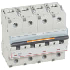 LEGRAND - DX3 Leitungsschutzschalter D-Charakteristik, 80A, 4-polig, 25kA, 400VAC, 6TE