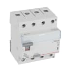 LEGRAND - TX3 Fehlerstromschutzschalter 40A, 4-polig, 500mA, Typ A, 400VAC, 4TE