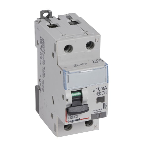 LEGRAND - DX3 FI/LS-Schalter B-Charakteristik, 16A, 1P+N, 6kA, 10mA,Typ A, 230VAC, 2TE