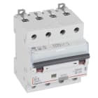 LEGRAND - DX3 FI/LS-Schalter B-Charakteristik, 10A, 4-polig, 6kA, 30mA, Typ A, 400VAC, 4TE