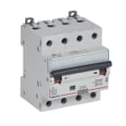 LEGRAND - DX3 FI/LS-Schalter B-Charakteristik, 13A, 4-polig, 6kA, 30mA, Typ A, 400VAC, 4TE