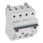 LEGRAND - DX3 FI/LS-Schalter B-Charakteristik, 25A, 4-polig, 6kA, 30mA, Typ A, 400VAC, 4TE