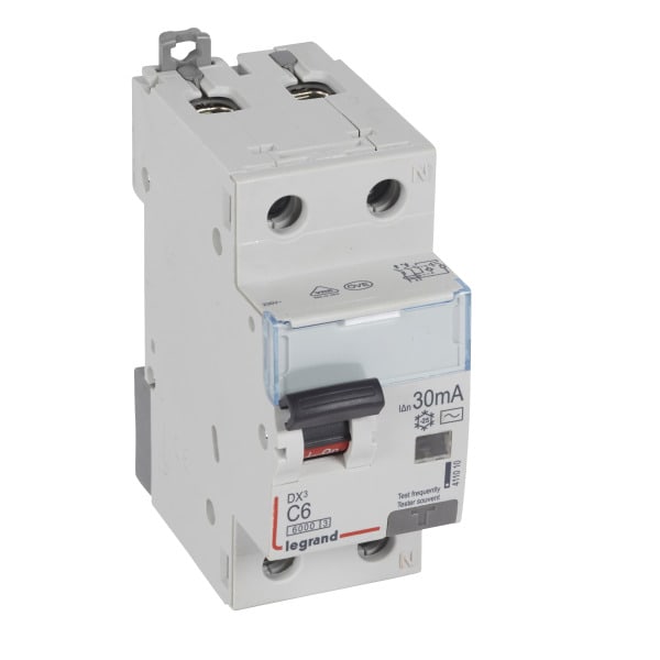 LEGRAND - DX3 FILS C6A 1P+N 6KA 30MA AC