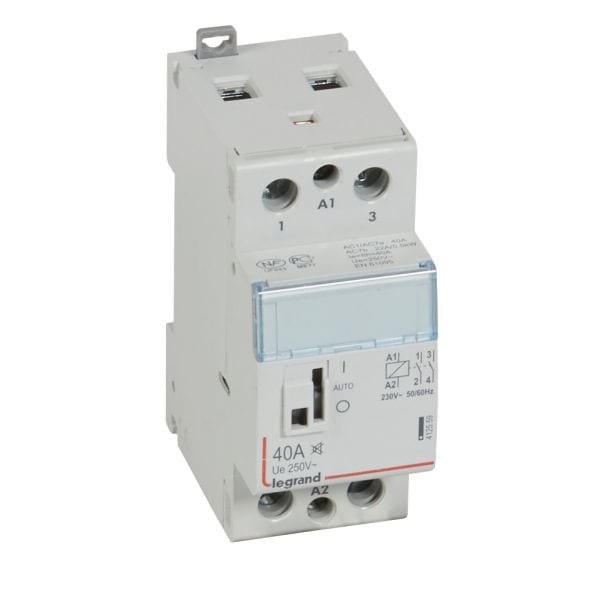 LEGRAND - CX3 Schütz Brummfrei, 230V 40A 2 Schliesser, mit Handschalter