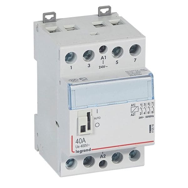 LEGRAND - CX3 Schütz 24V 40A, 4 Schliesser, mit Handschalter