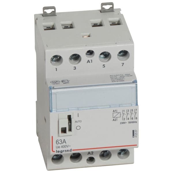 LEGRAND - CX3 Schütz 230V 63A, 4 Öffner,mit Handschalter