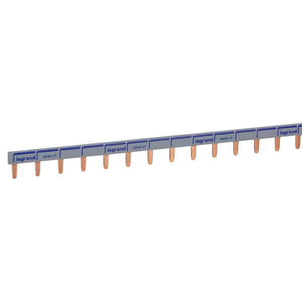 LEGRAND - Stiftkammschiene, 1-polig, 1 m, 16 mm²,Schwarz/Blau, für 1-polige LS-Schalter