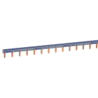 LEGRAND - Stiftkammschiene, 1-polig, 1 m, 16 mm²,Schwarz/Blau, für 1-polige LS-Schalter