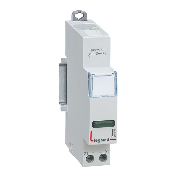 LEGRAND - Meldeleuchten CX3, LED, 1-fach (Grün ), 12/48V AC/DC, 1TE