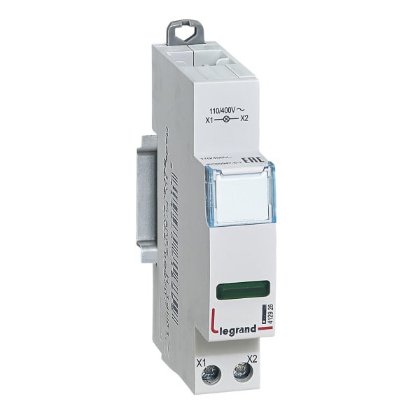 LEGRAND - Meldeleuchten CX3, LED, 1-fach (Grün ), 110/400 VAC, 1TE