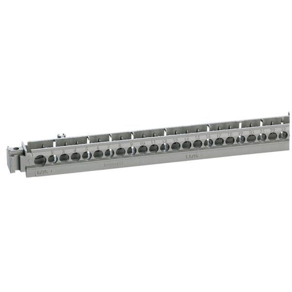 LEGRAND - Klemmengehäuse mit 38 Bohrungen L=276mm, z.B. für Plexo³ Verteiler, 12Mod./Reihe