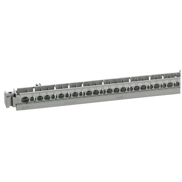 LEGRAND - Klemmengehäuse mit 50 Bohrungen L=385 mm, z.B. für Plexo³ Verteiler 18 Mod/Reihe