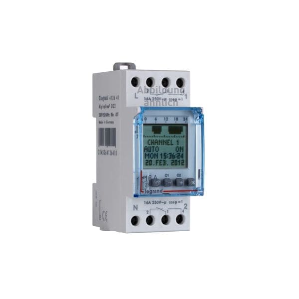 LEGRAND - AlphaRex³ D22  digitale Wochenzeitschaltuhr, 24 VAC, 2 Kanal, 2TE